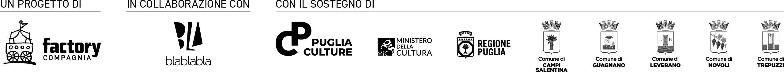 Loghi stagione teatrale Ci vuole un fiore 2025/26