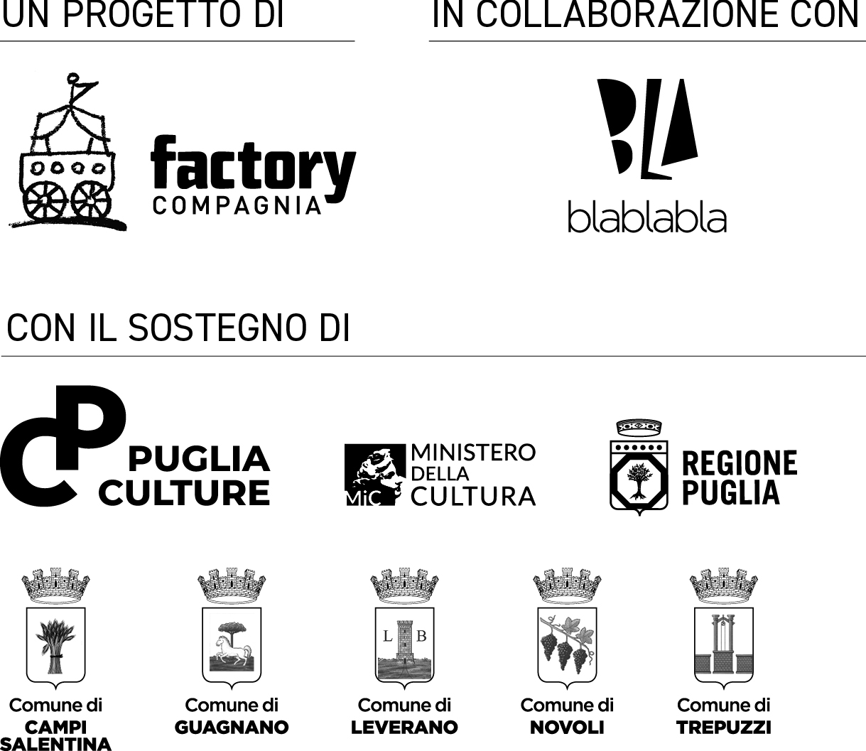 Loghi stagione teatrale Ci vuole un fiore 2025/26